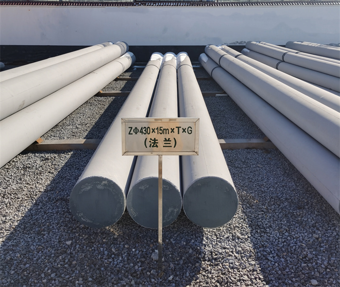 醴陵430×15米×T×G砼电力电杆